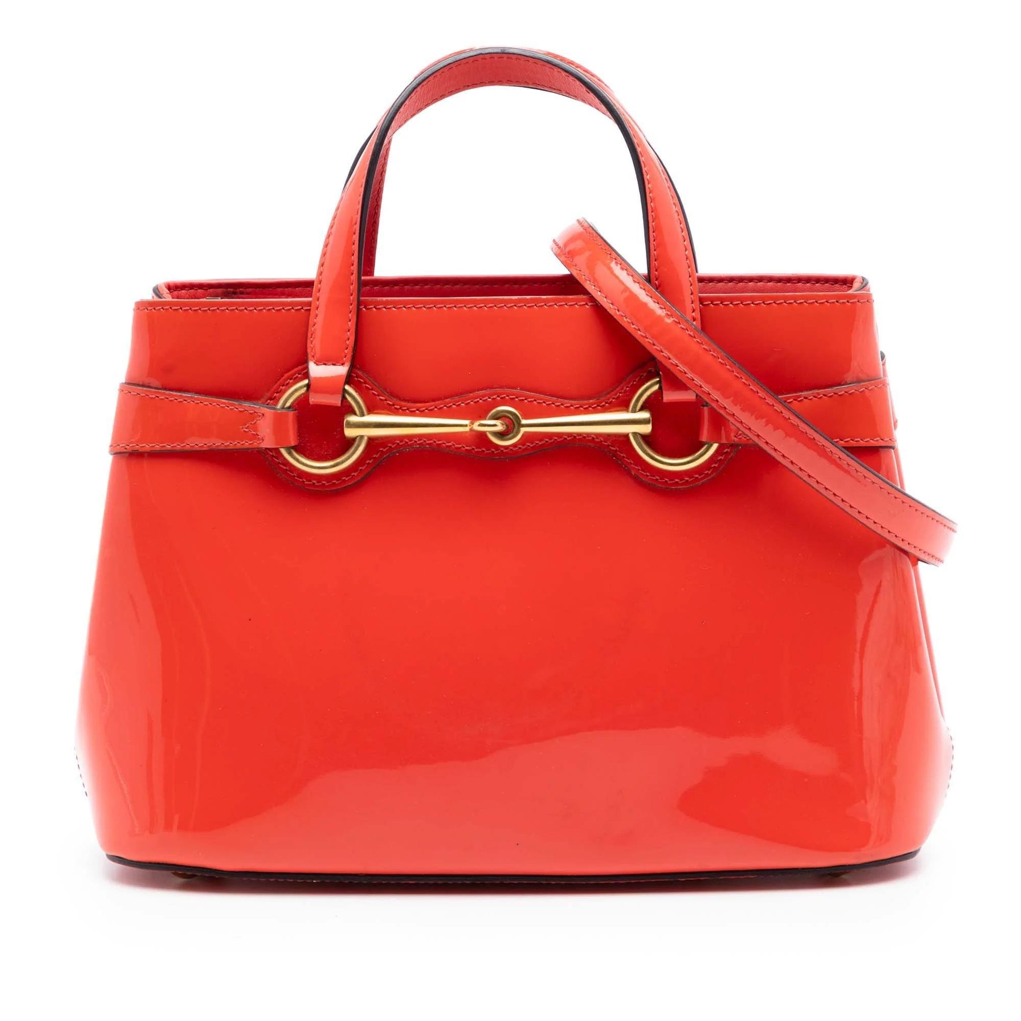 Bright Bit patent leather handbag