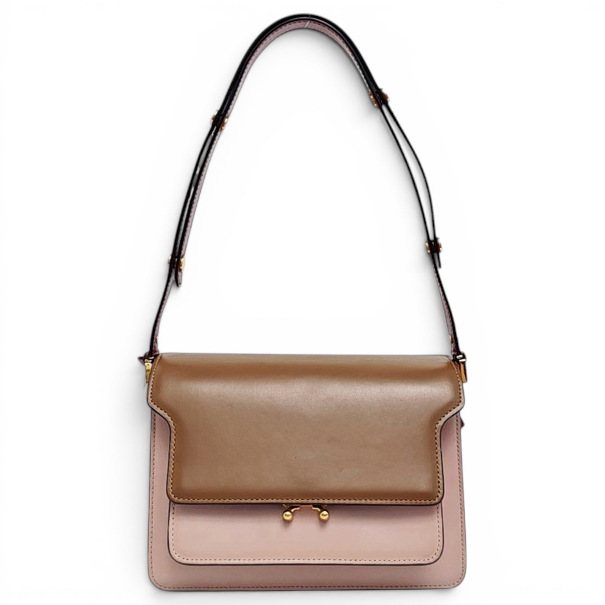 Trunk leather handbag