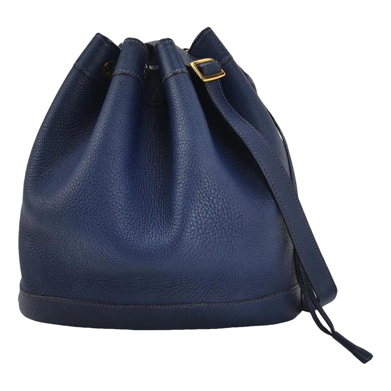 Hermes Market Handbag Navy