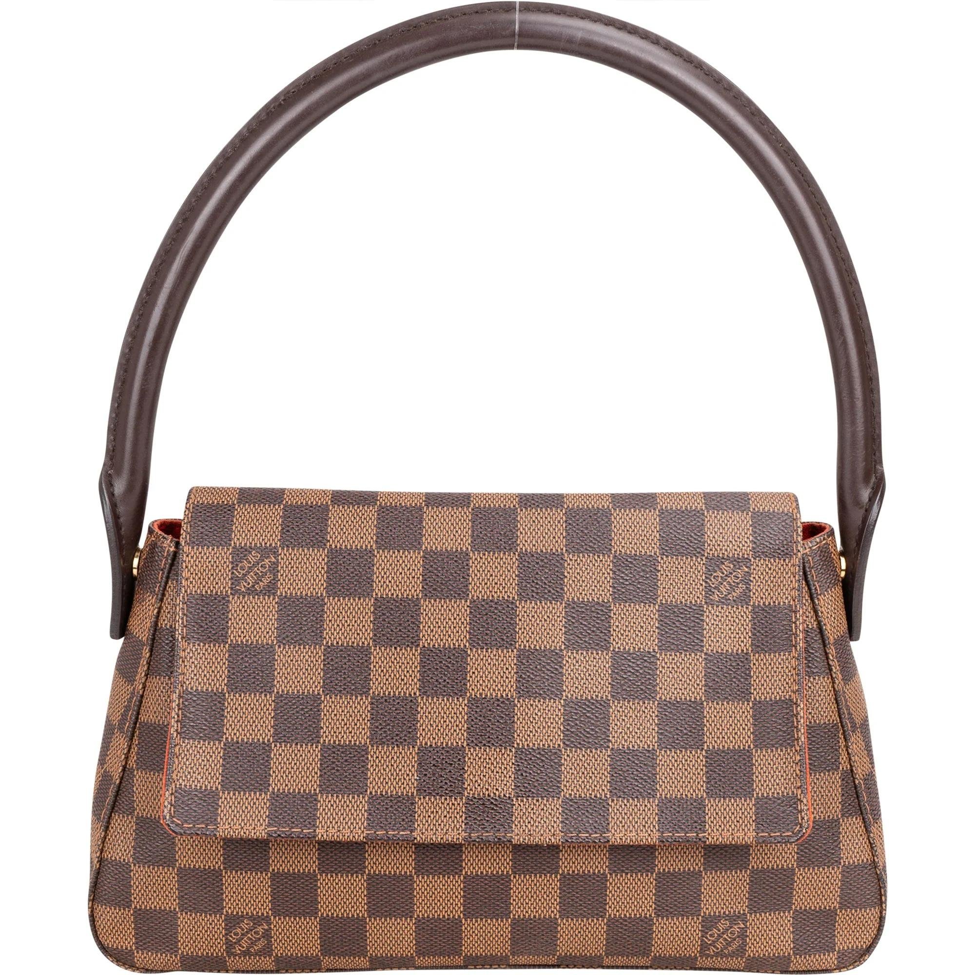 Looping leather handbag