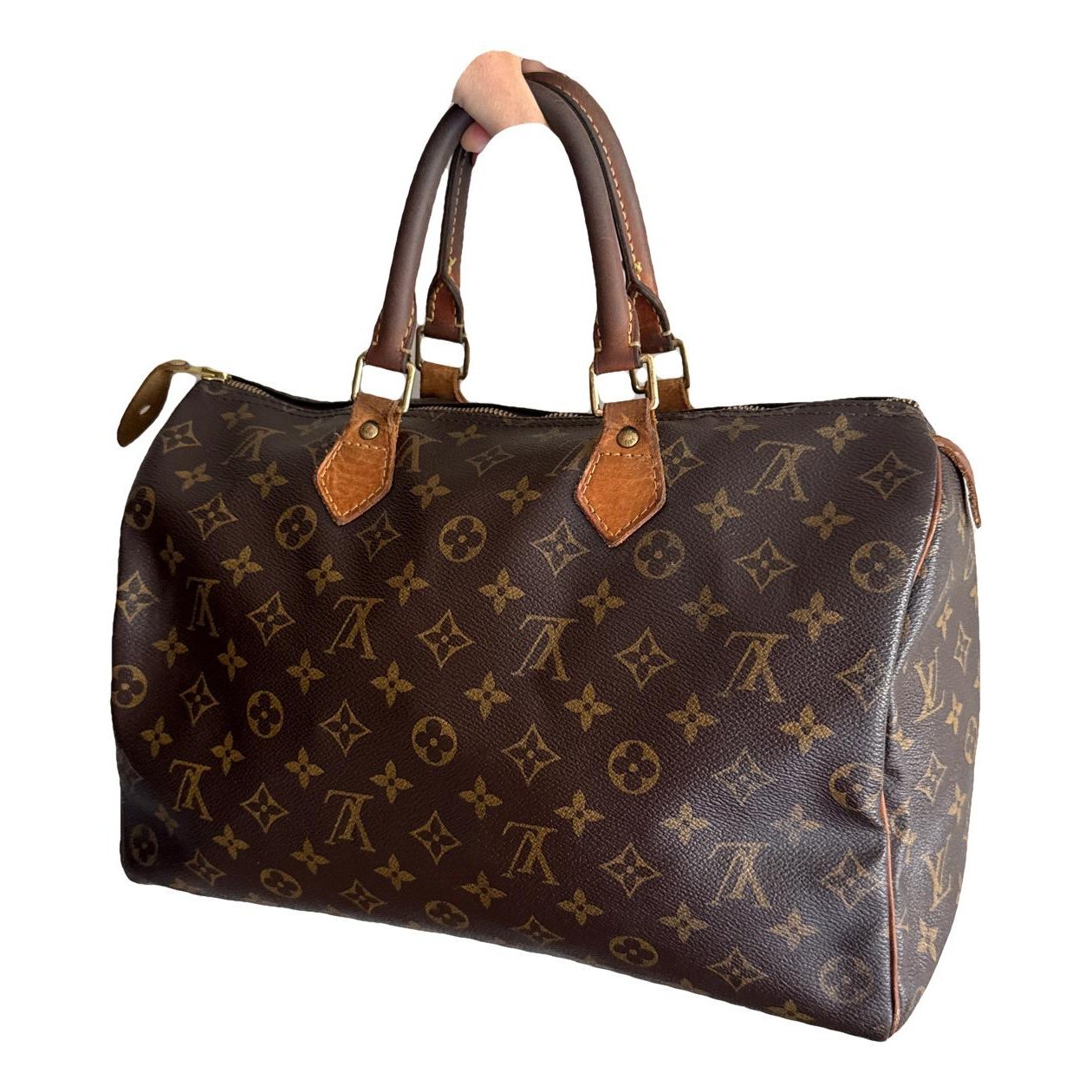 Speedy leather handbag