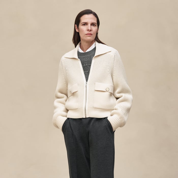 Blanc Naturel Long-sleeve Jacket