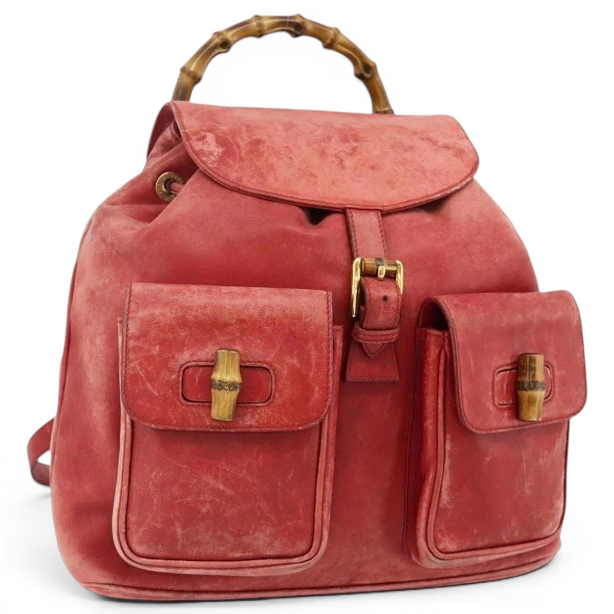 Leather backpack