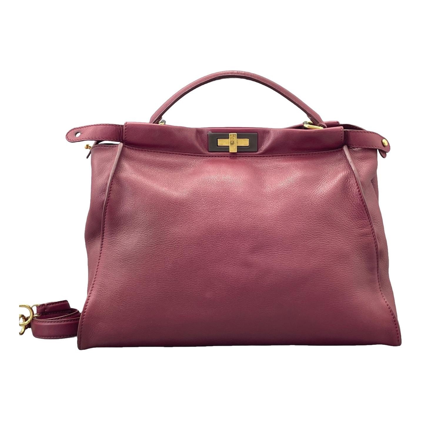 Peekaboo leather handbag