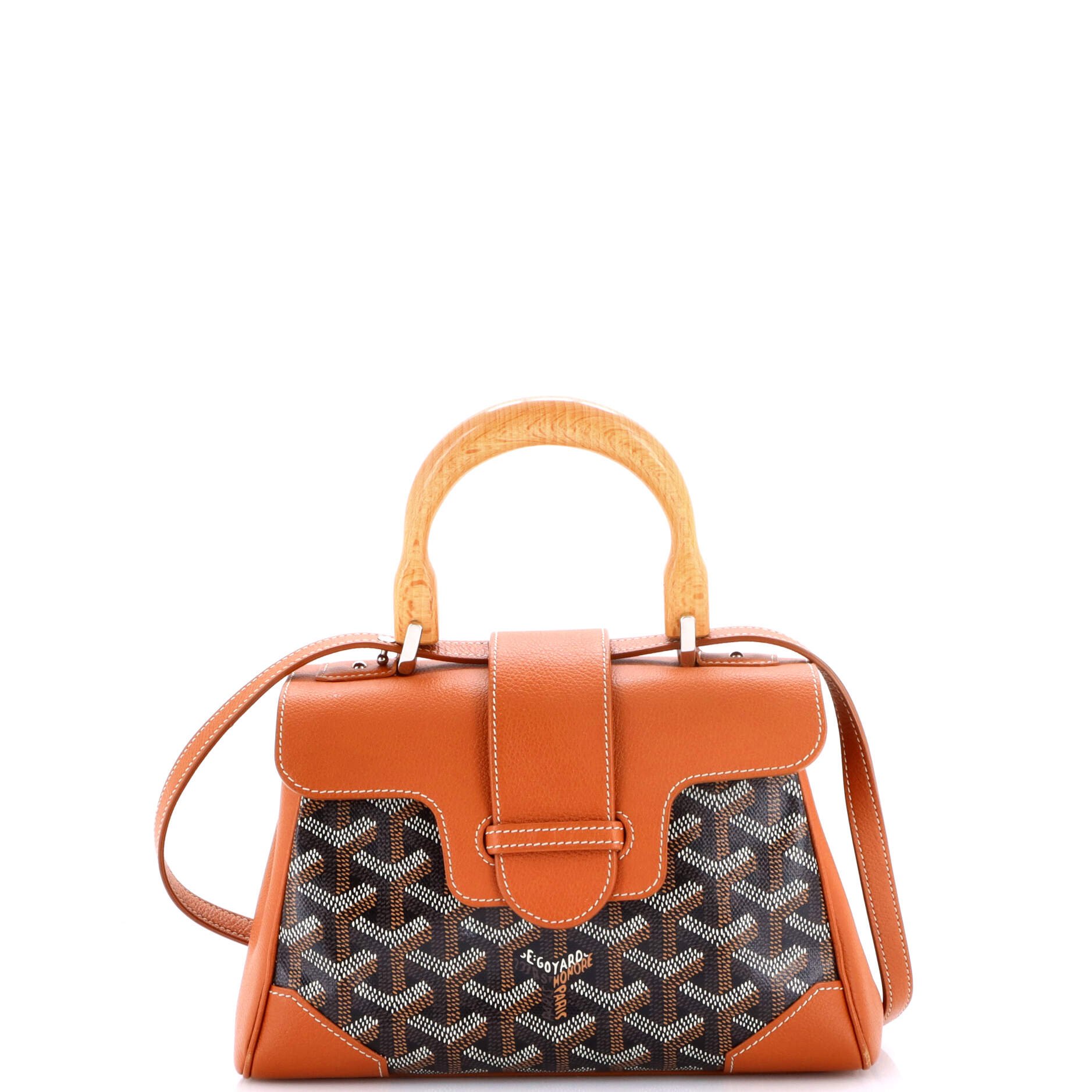 Goyard Saigon guide thumbnail with a structured top-handle bag