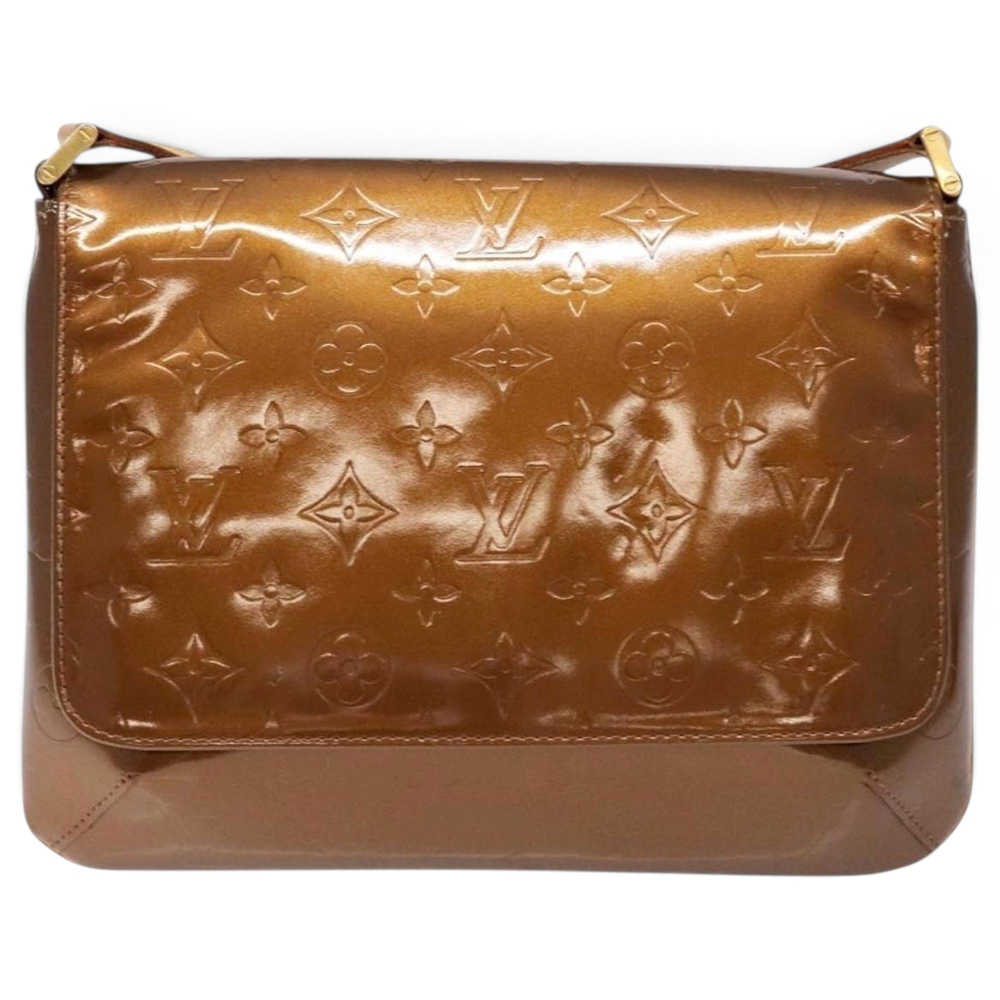 Thompson patent leather handbag