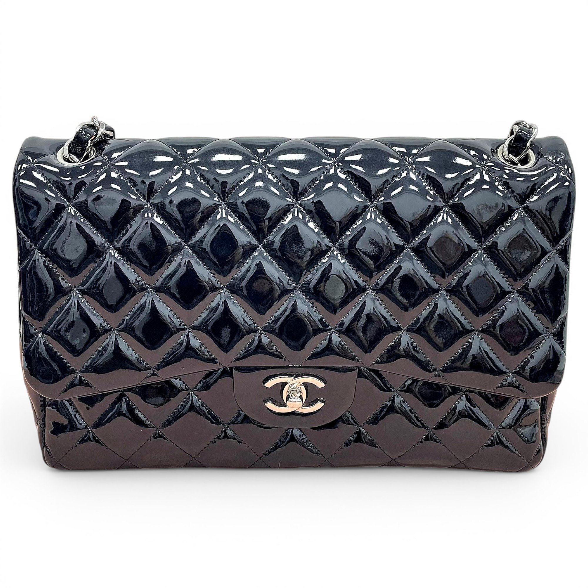 Timeless/Classique patent leather handbag