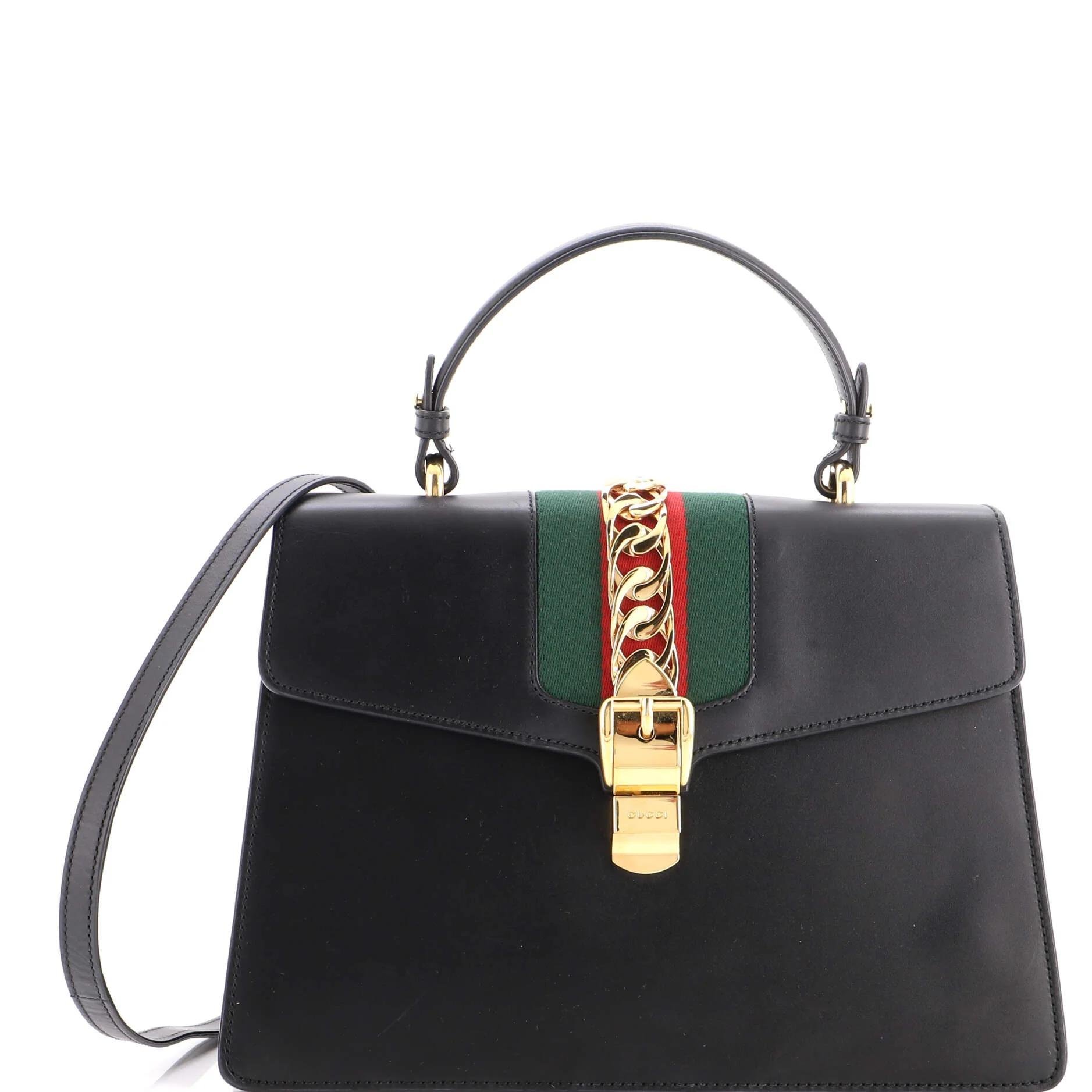 Sylvie Top Handle leather handbag