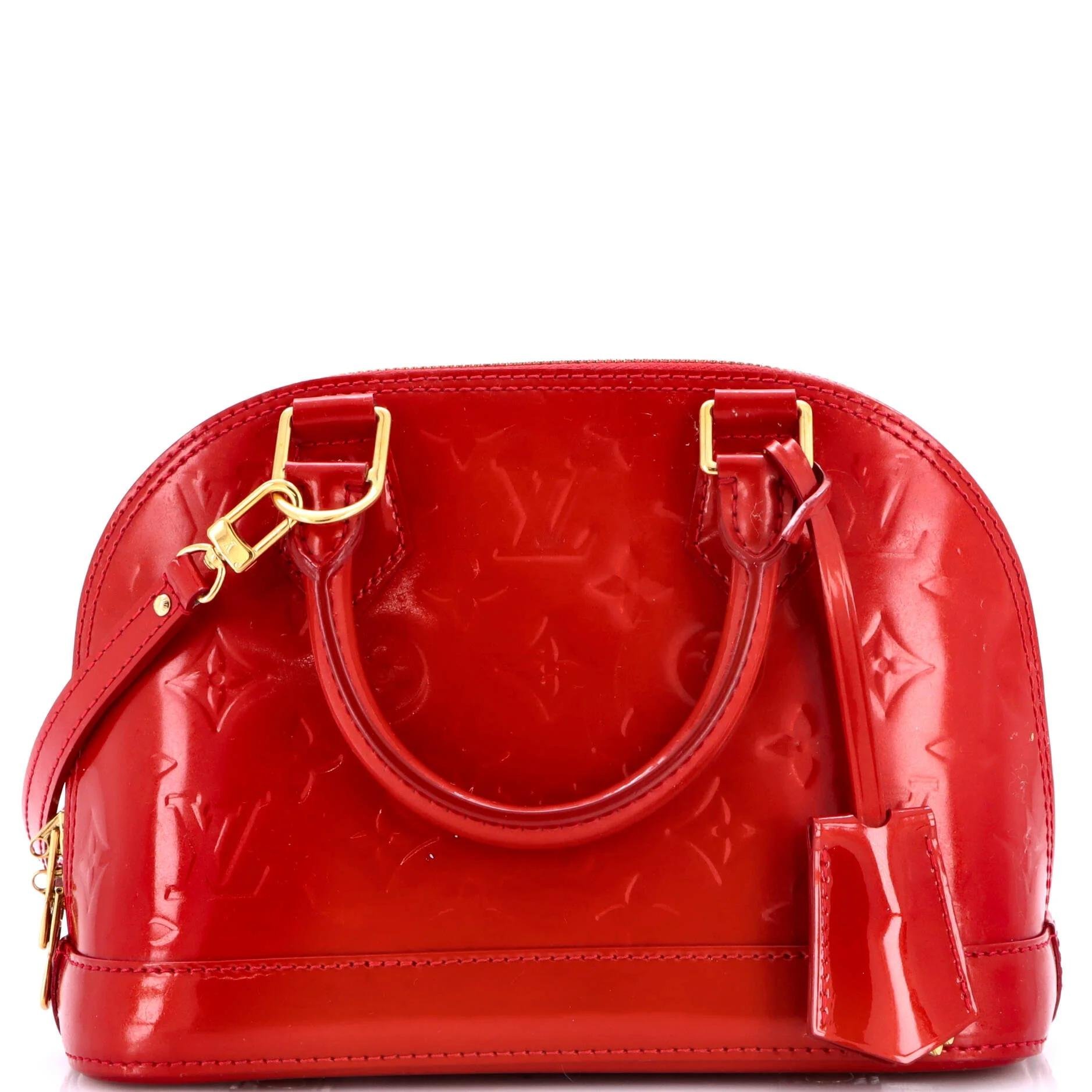 Patent leather handbag