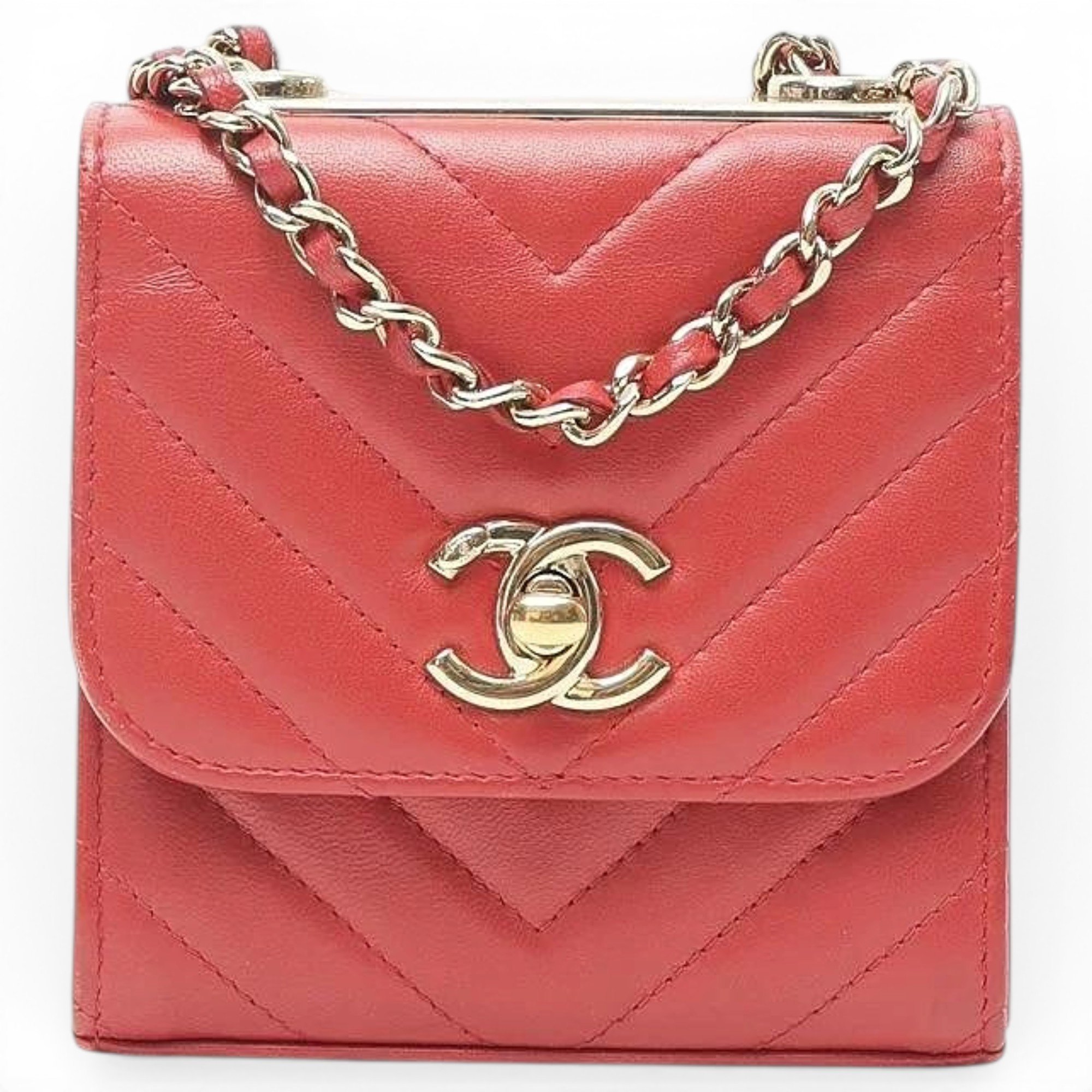 Trendy CC Wallet on Chain leather crossbody bag