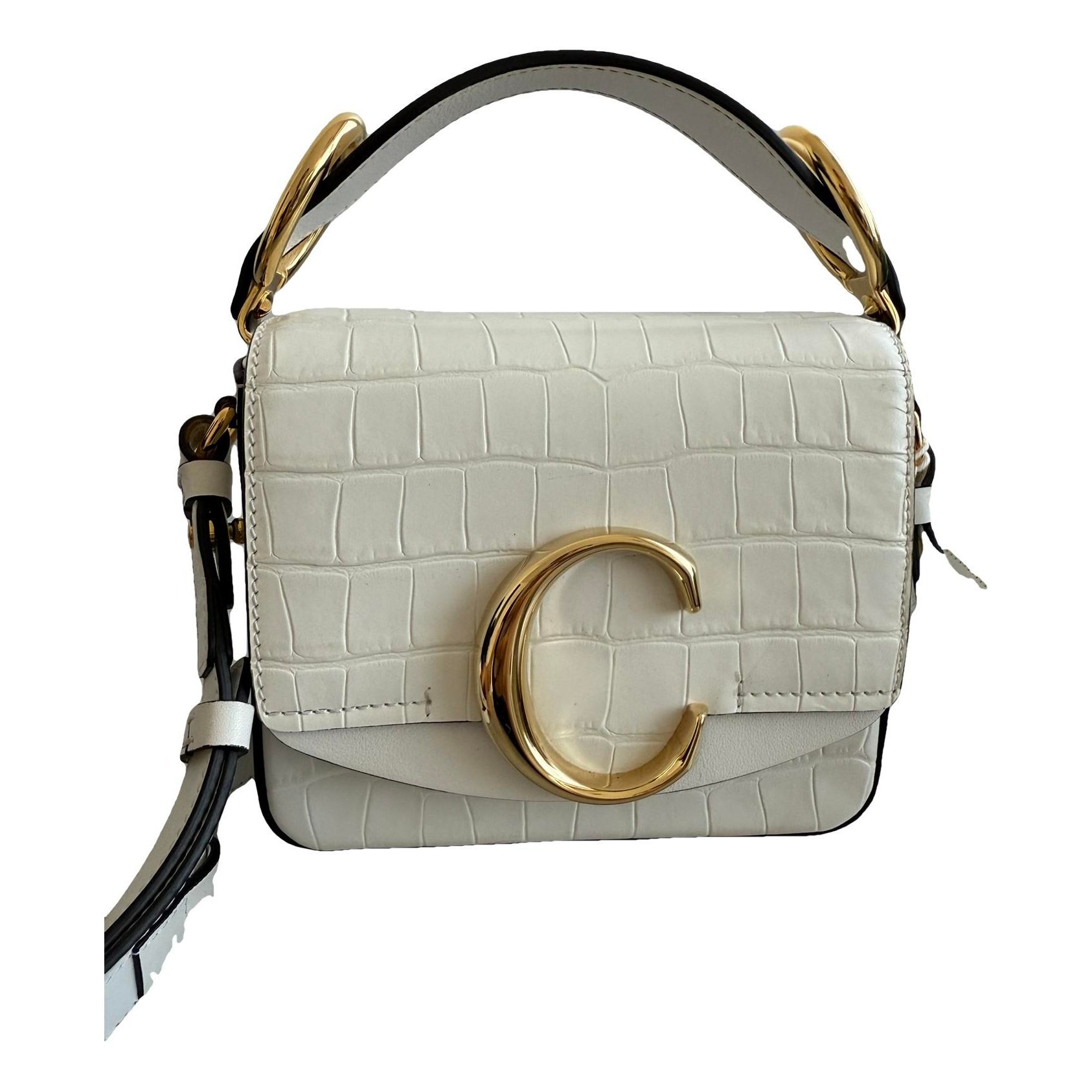 C leather handbag