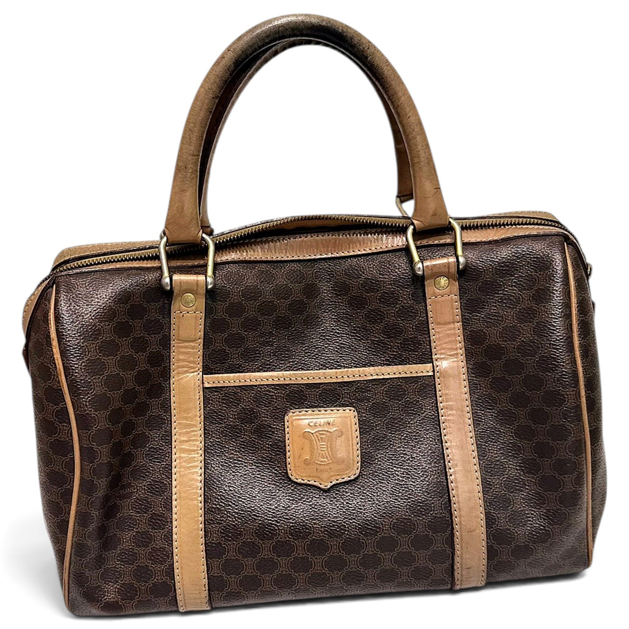 Leather bowling bag
