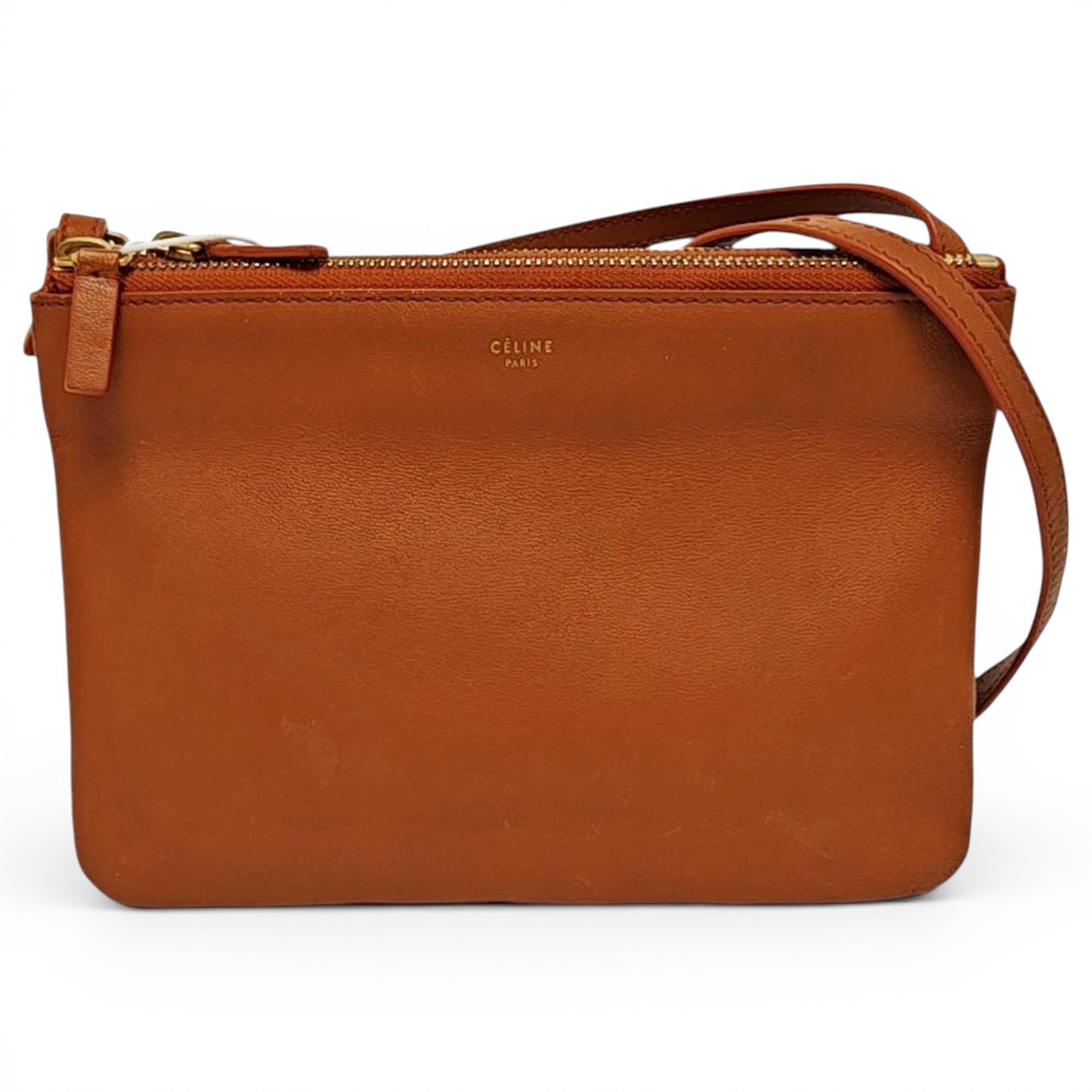 Celine Trio leather crossbody bag