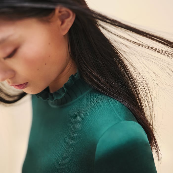 Vert Acanthe Long-sleeve Sweater