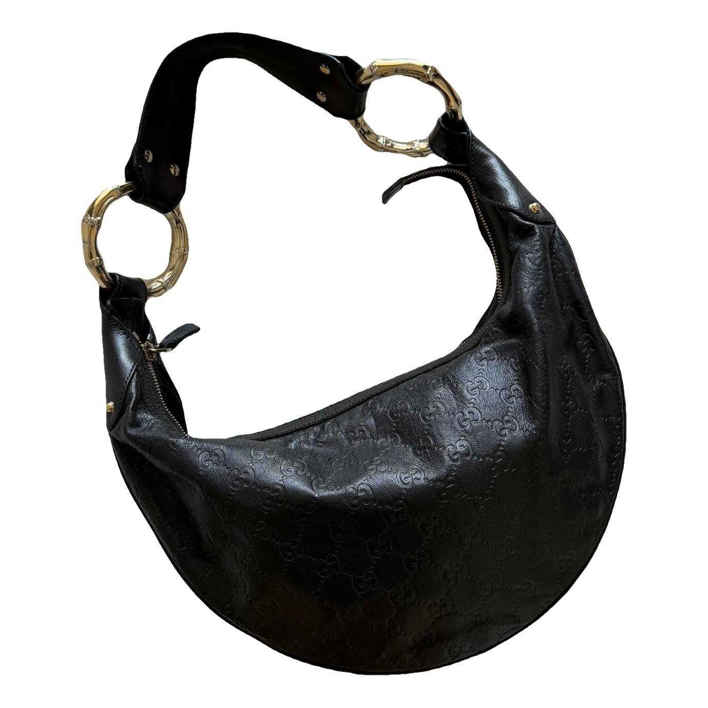 Bamboo leather handbag