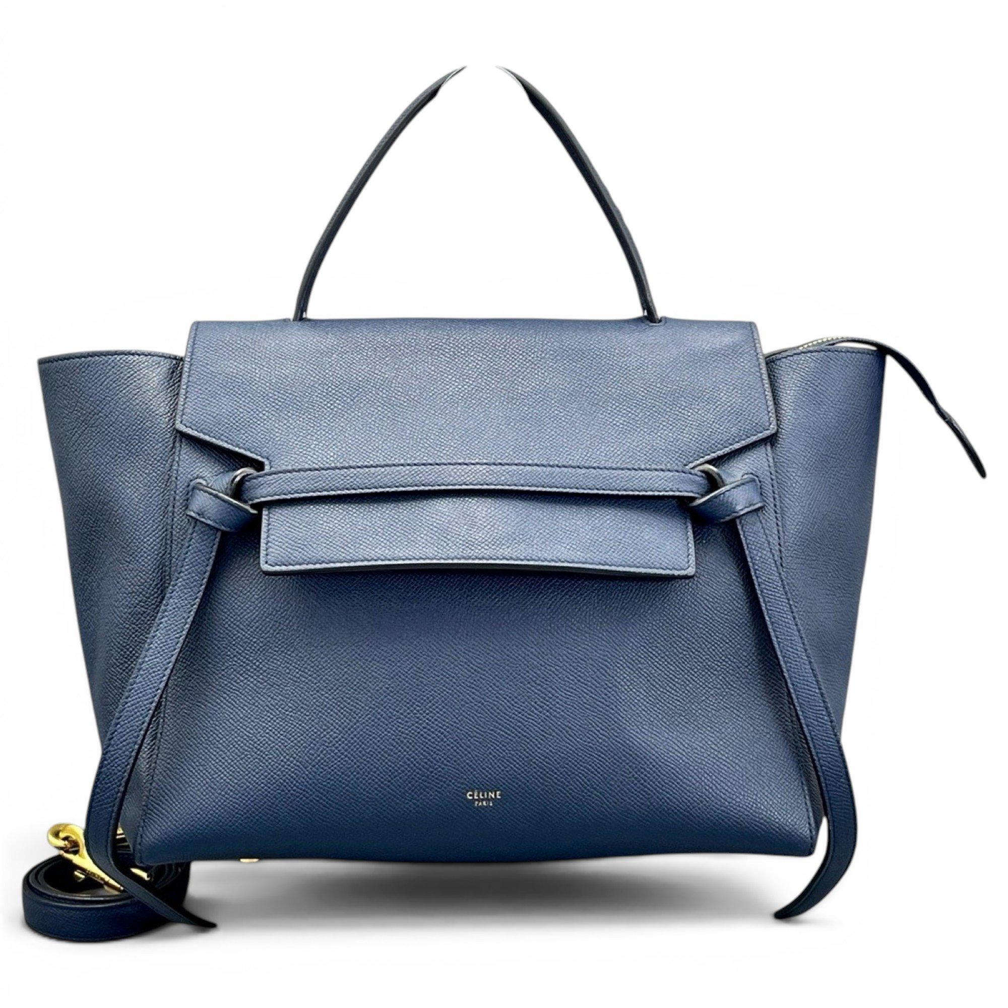 Belt leather handbag
