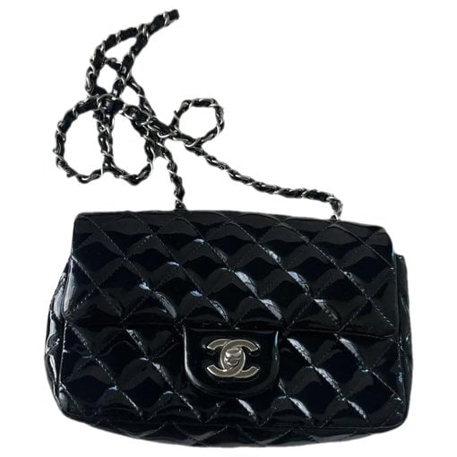 Patent leather mini bag