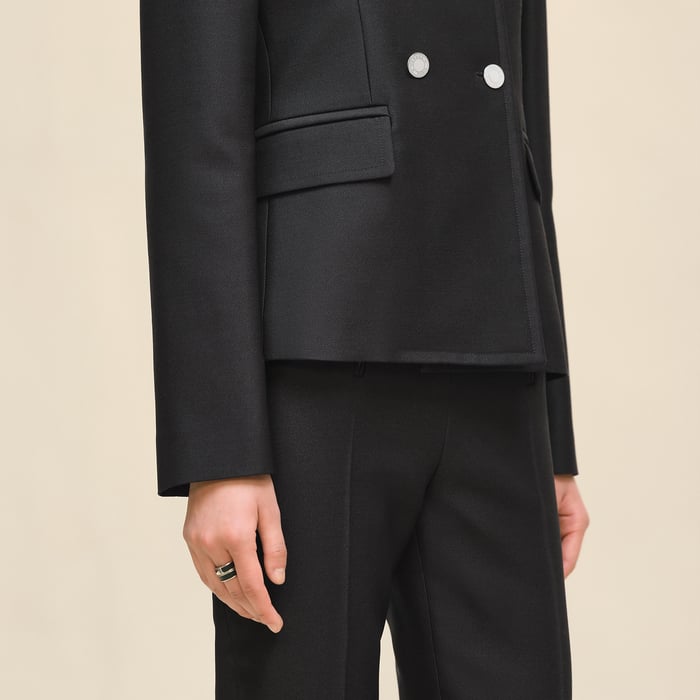 Noir Short Pea Coat