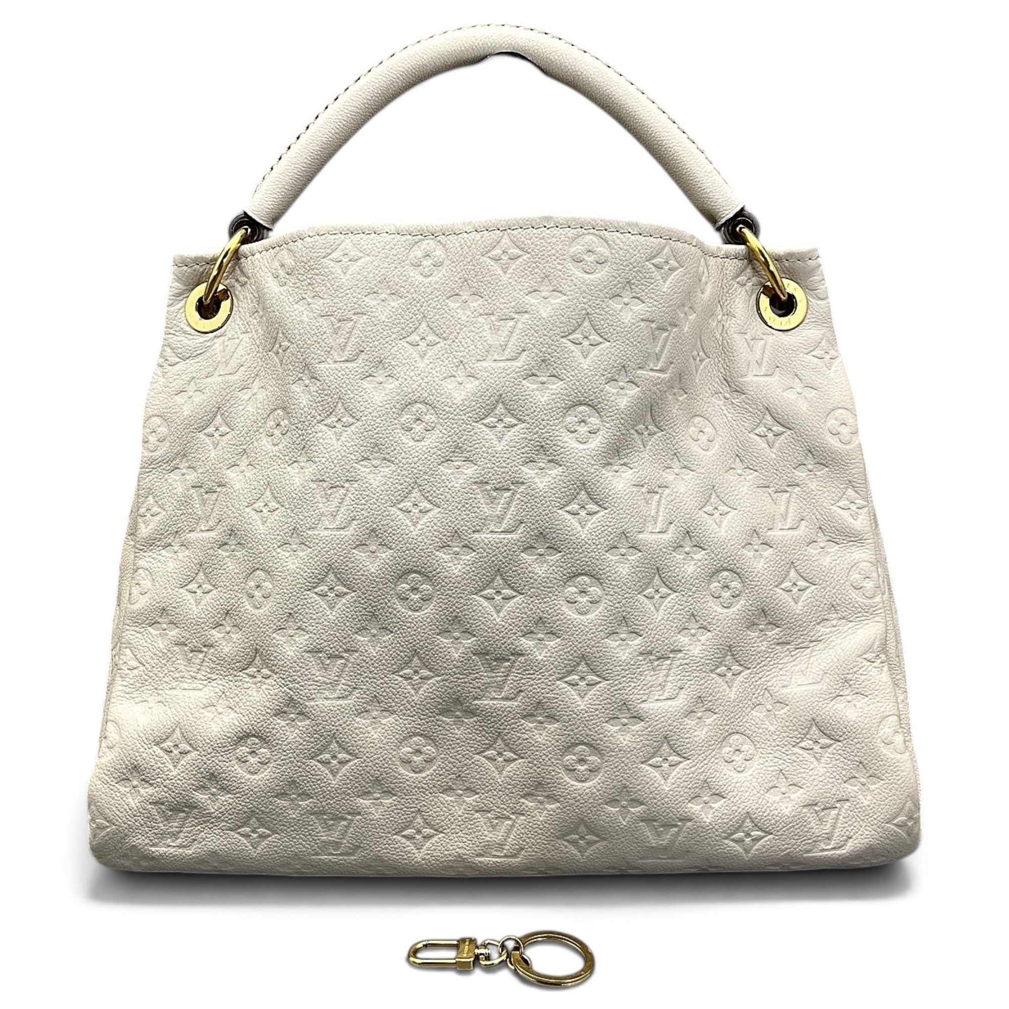 Artsy leather handbag