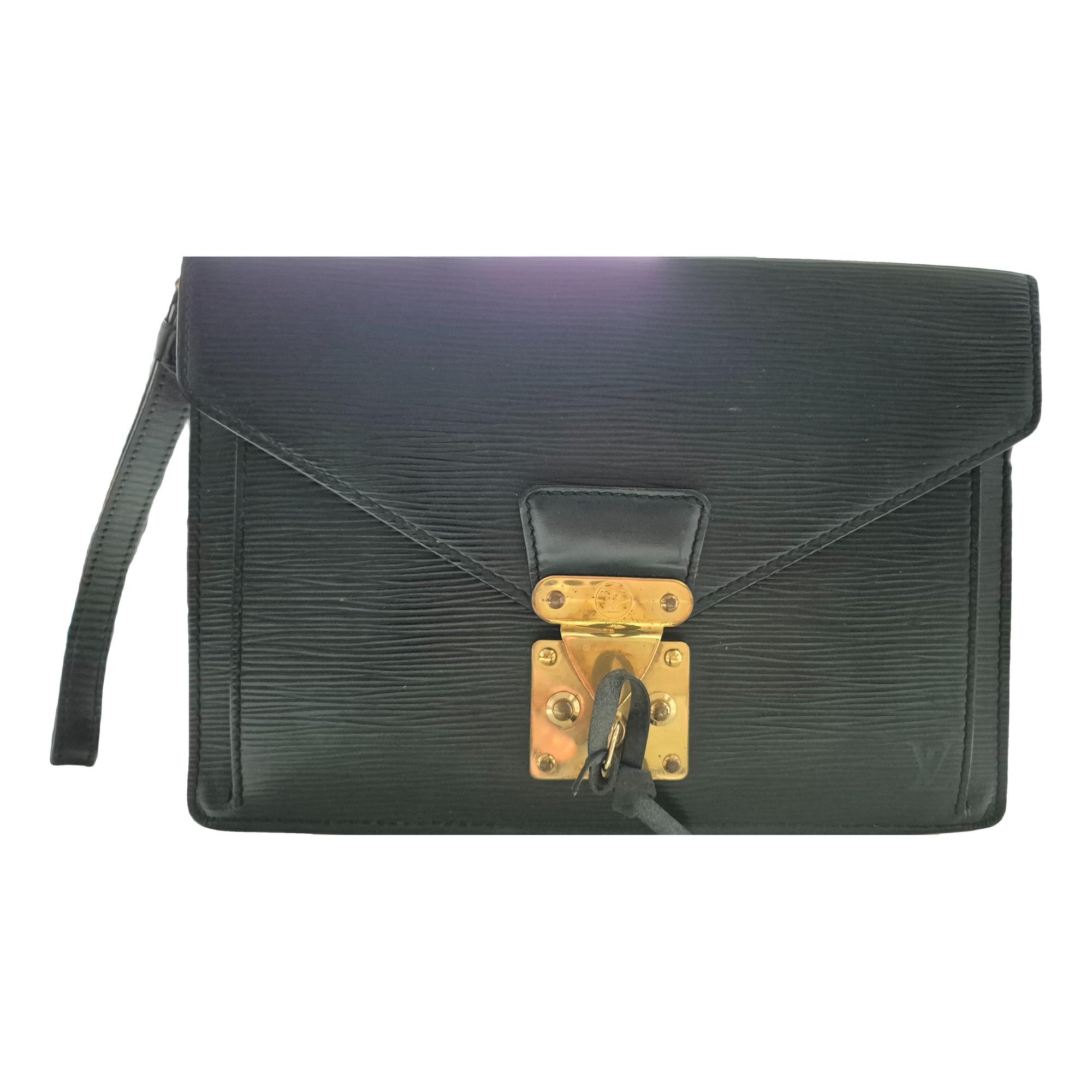 Sellier leather clutch bag