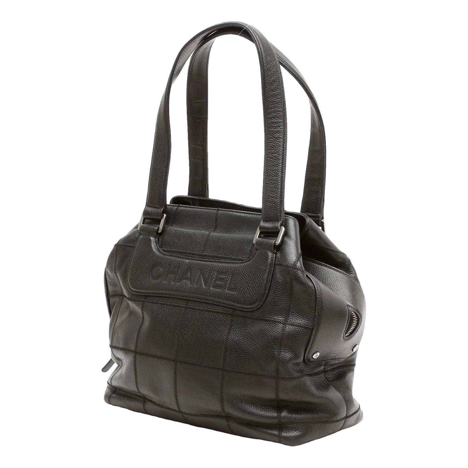 East West Chocolate Bar leather handbag