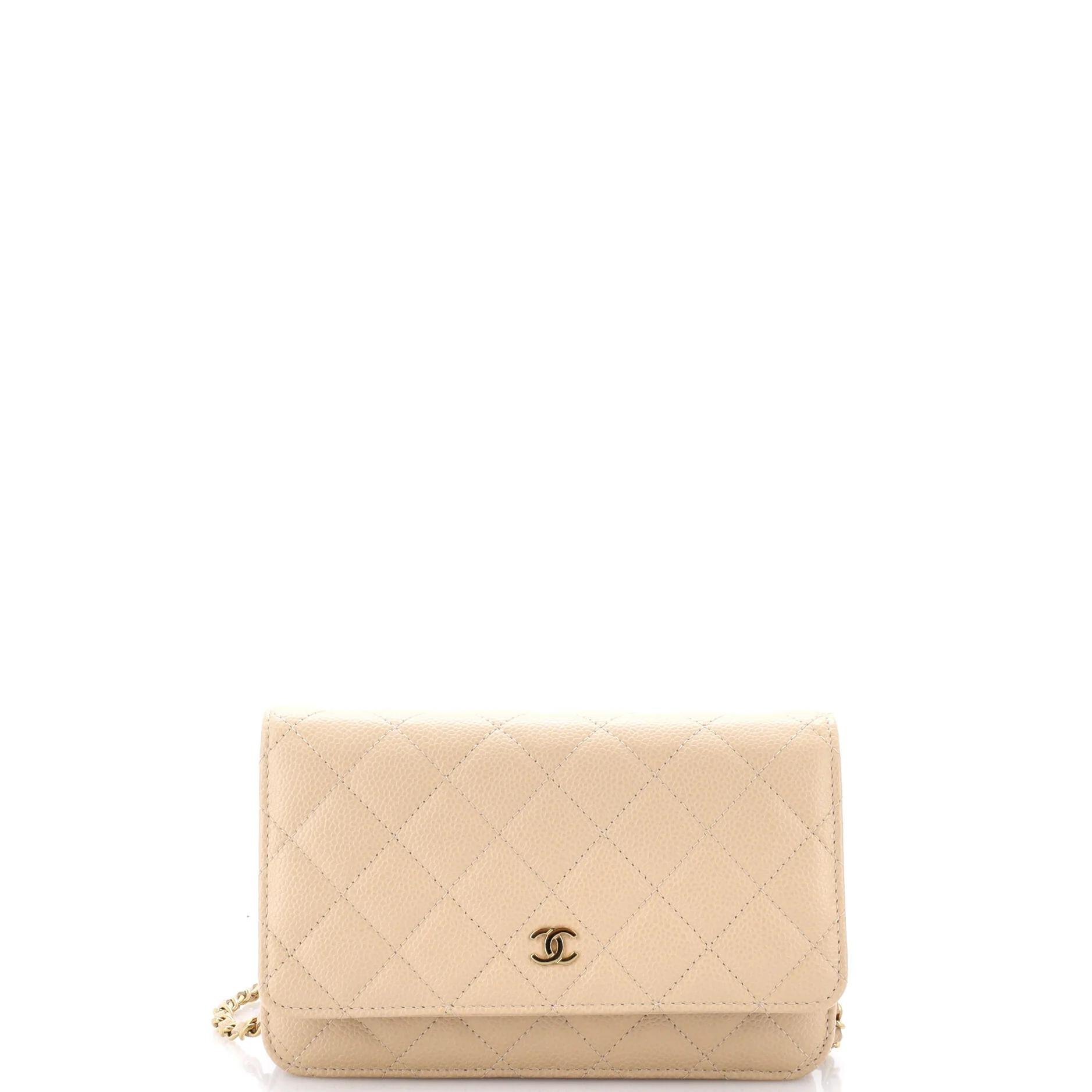 Wallet On Chain leather crossbody bag