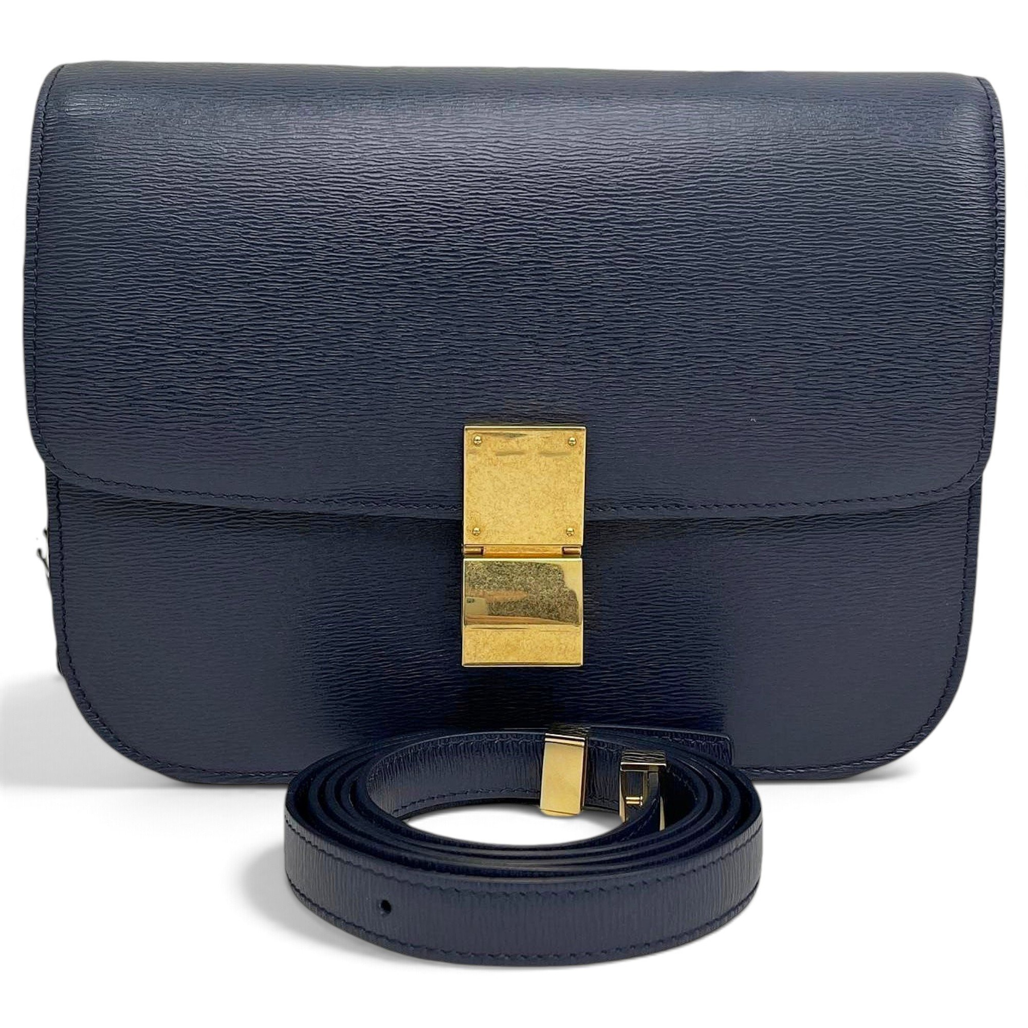 Classic leather crossbody bag
