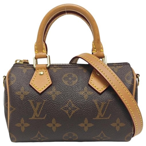 Nano Speedy / Mini HL leather handbag