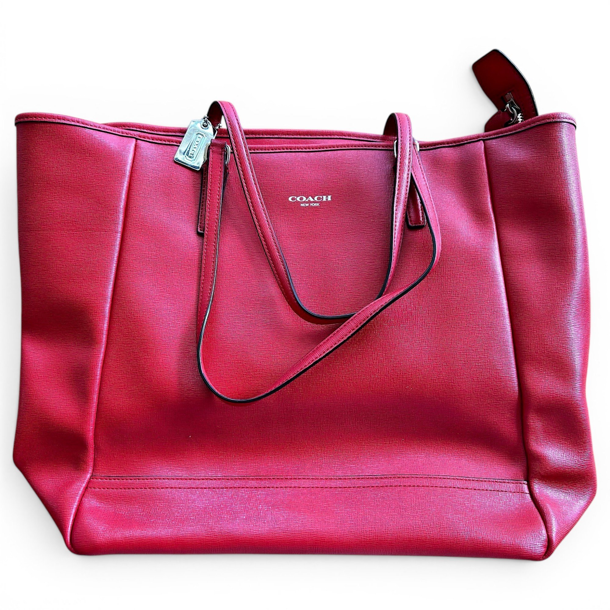 CITY ZIP TOTE leather tote