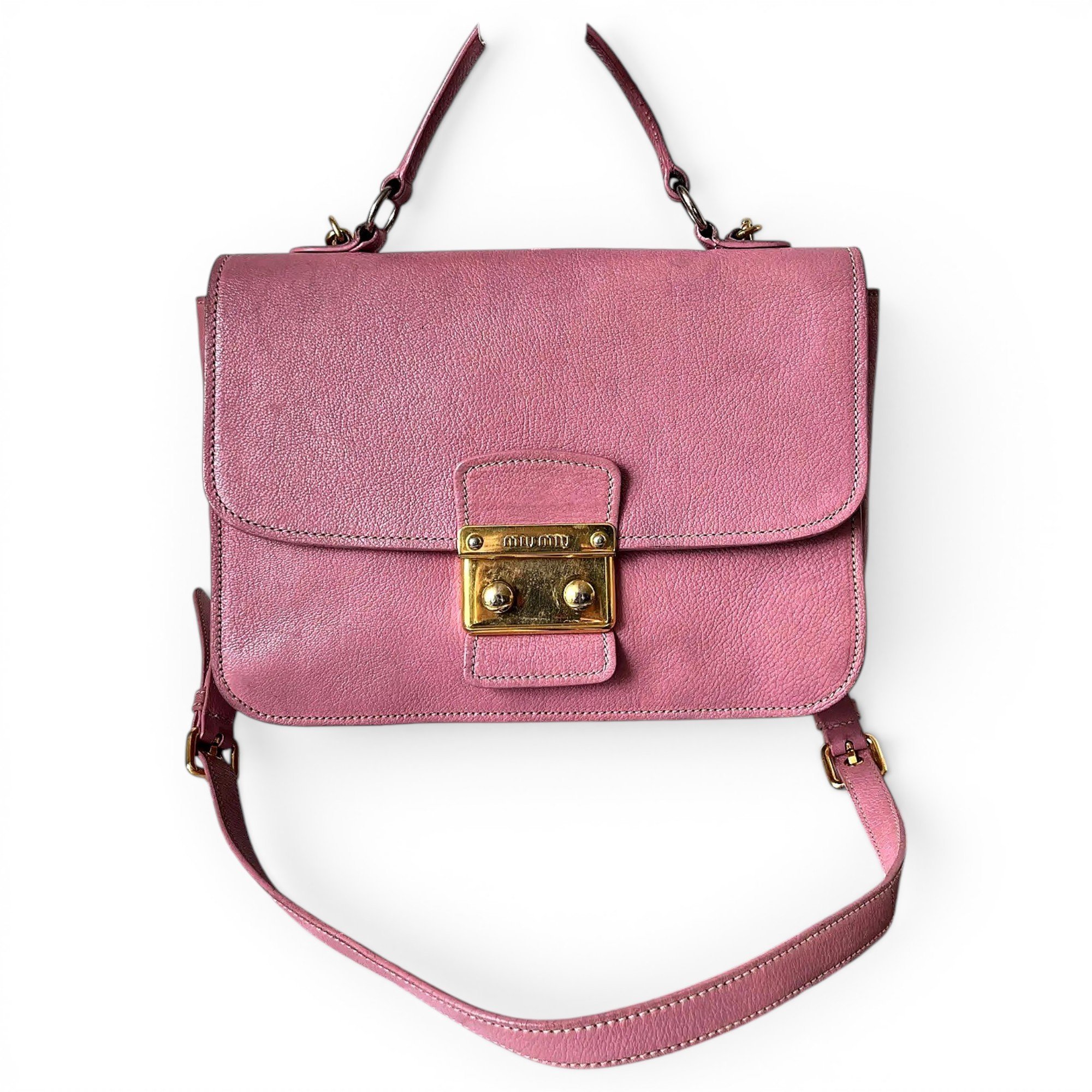 Miu Miu Madras leather crossbody bag