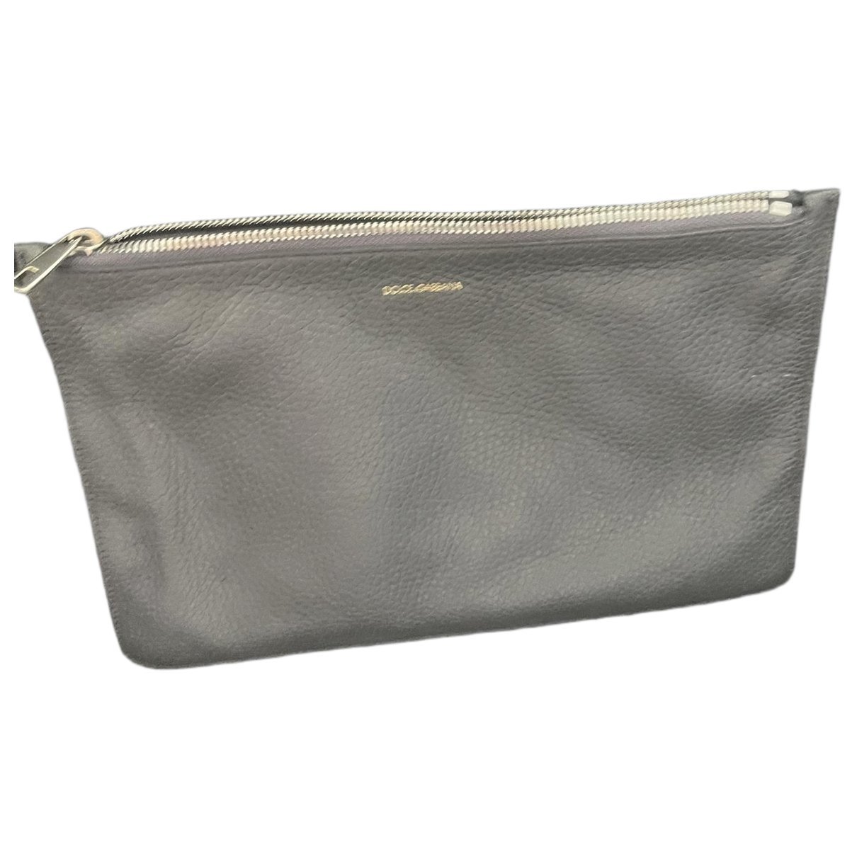 Leather clutch bag