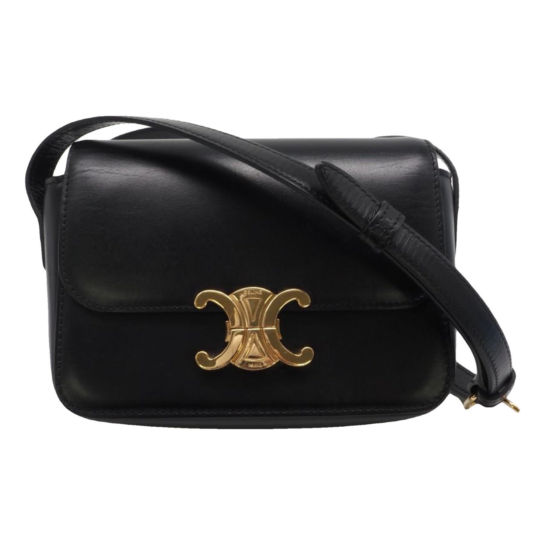 Triomphe leather handbag