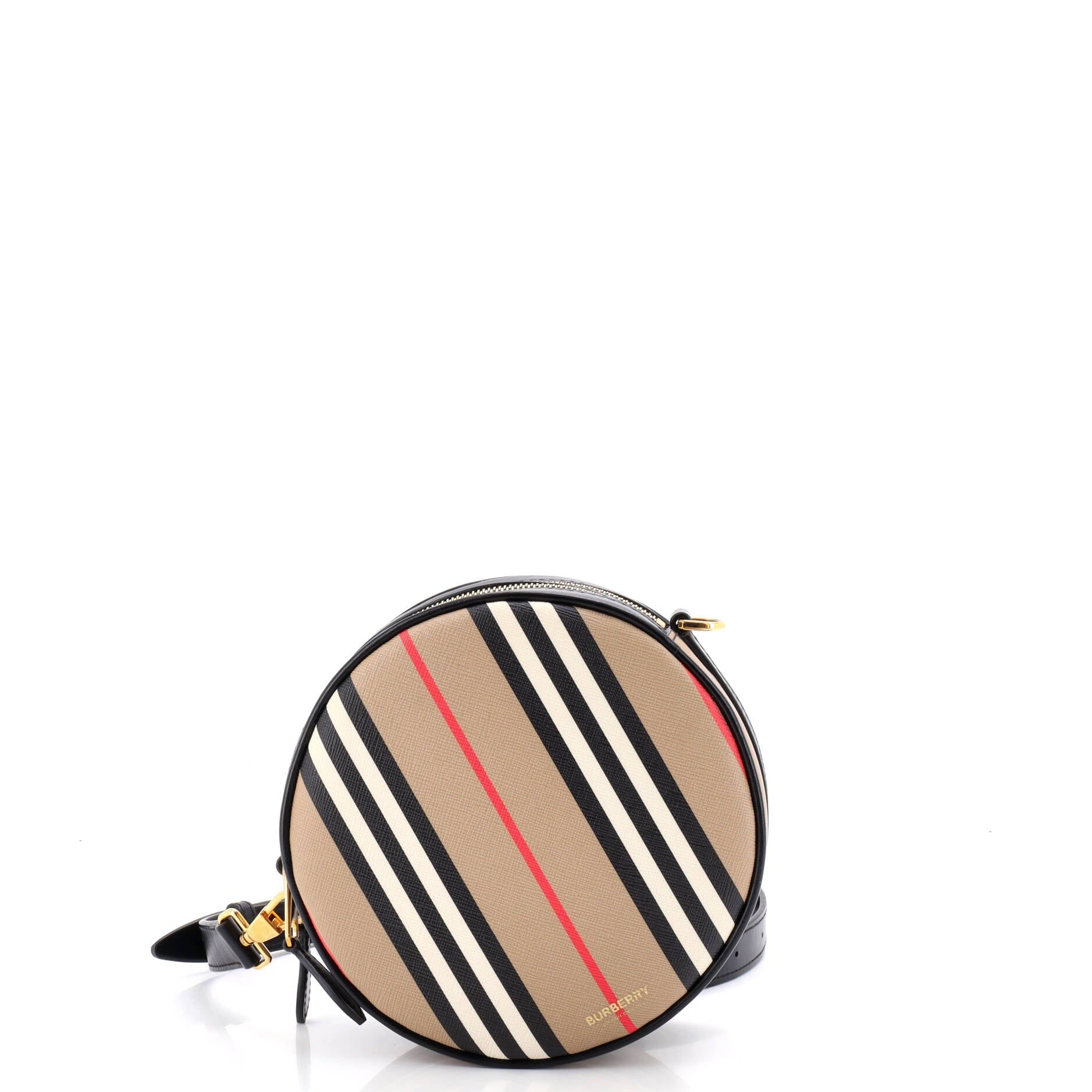 Louise Round Bag Icon Stripe E-Canvas