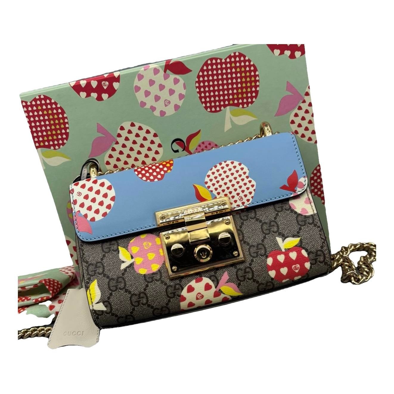 Padlock leather handbag
