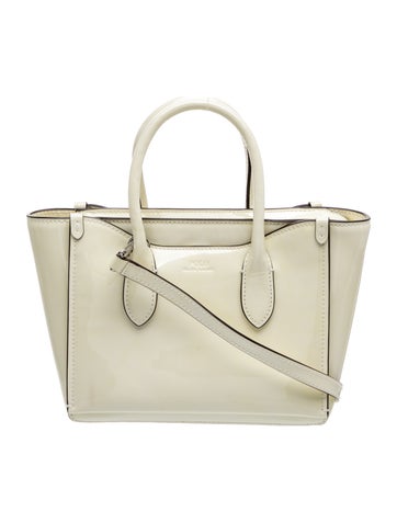 Patent Leather Top Handle Bag