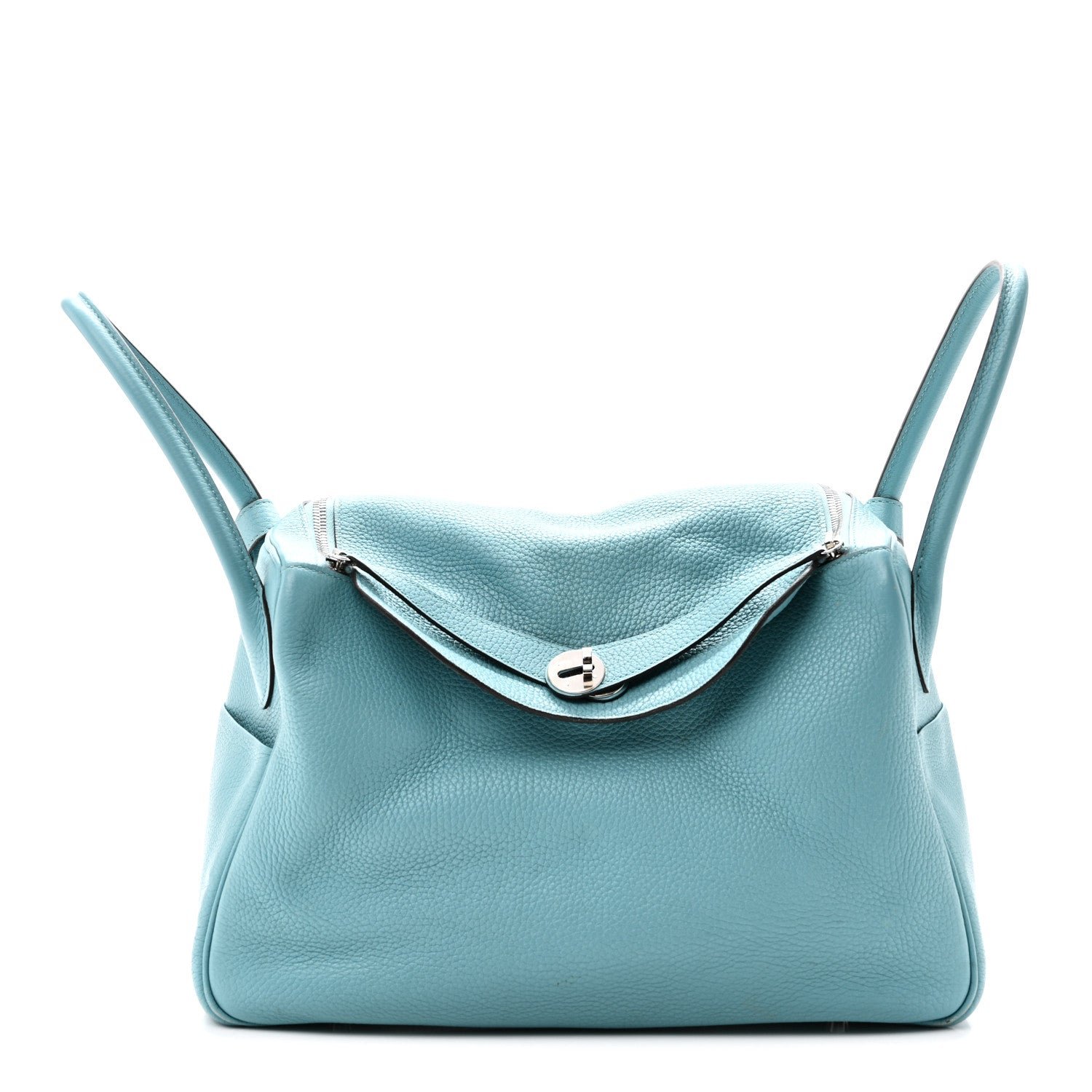 Hermes Taurillon Clemence Lindy 34 Bleu Atoll