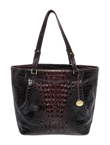 Brahmin Embossed Leather Shoulder Bag