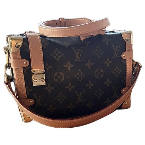 Side Trunk leather handbag
