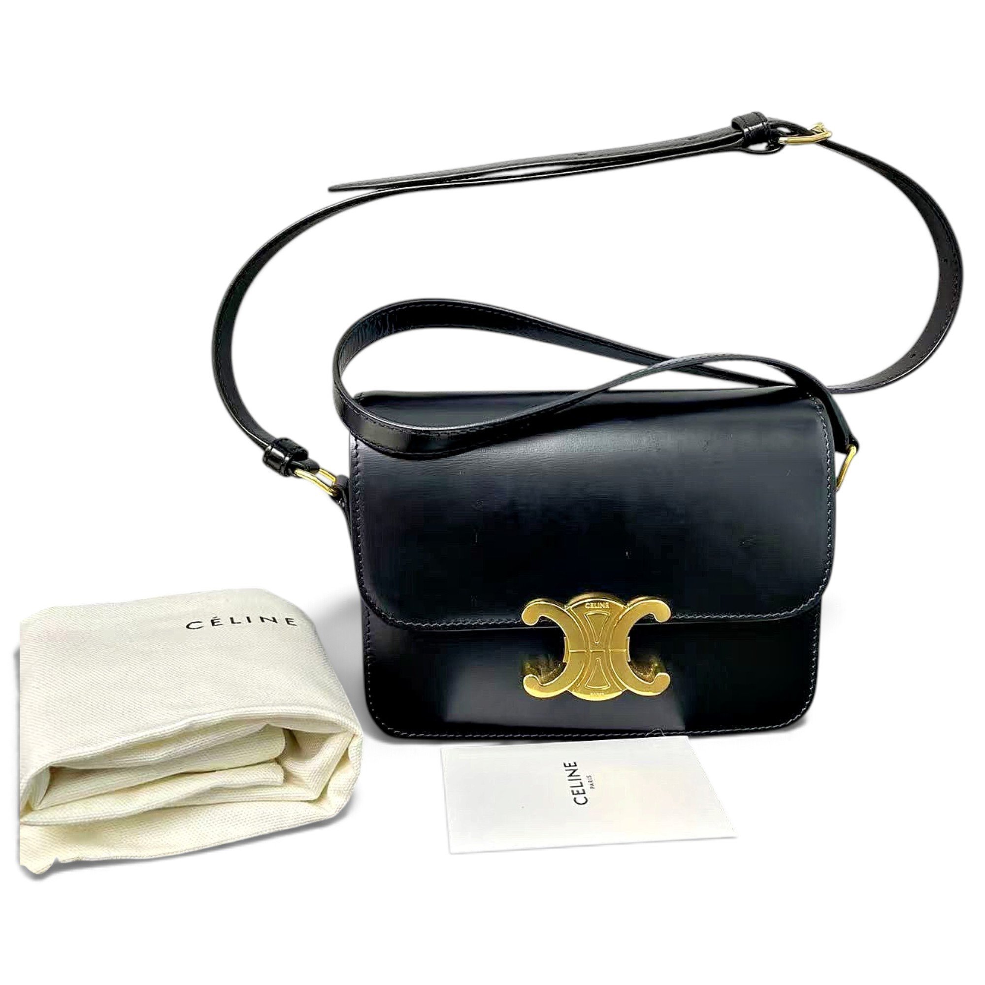 Triomphe leather handbag