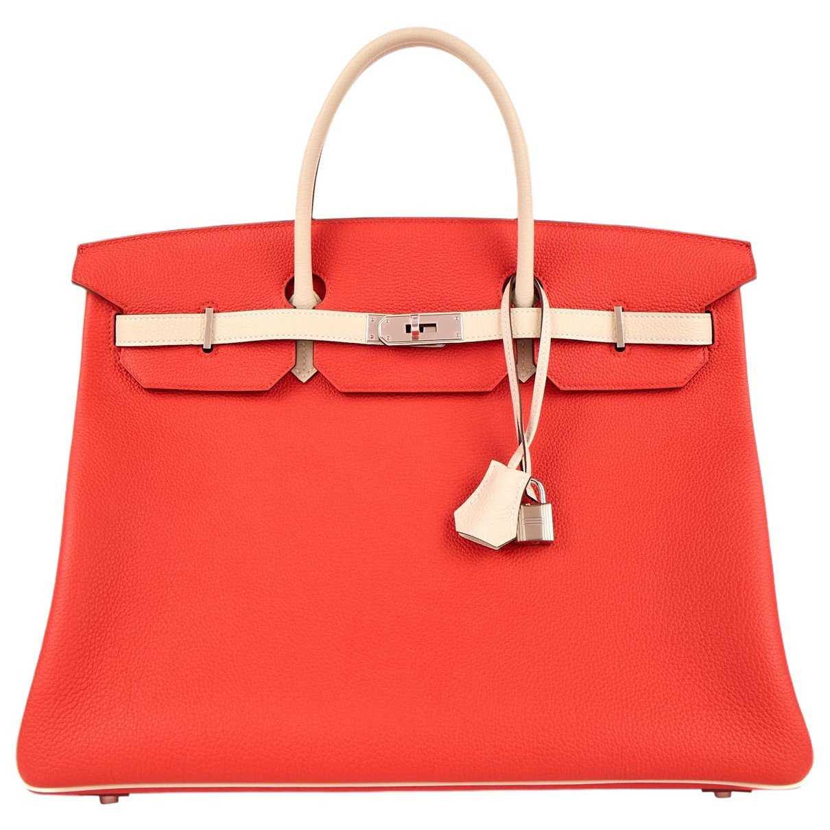 Birkin 40 leather handbag
