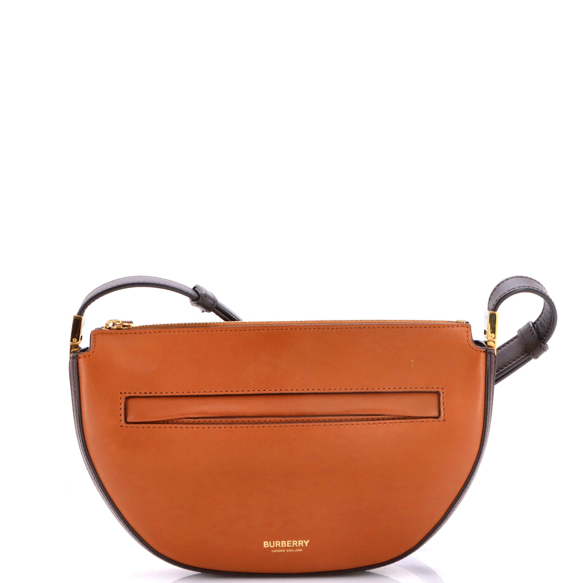 Olympia Zip Shoulder Bag Leather Small