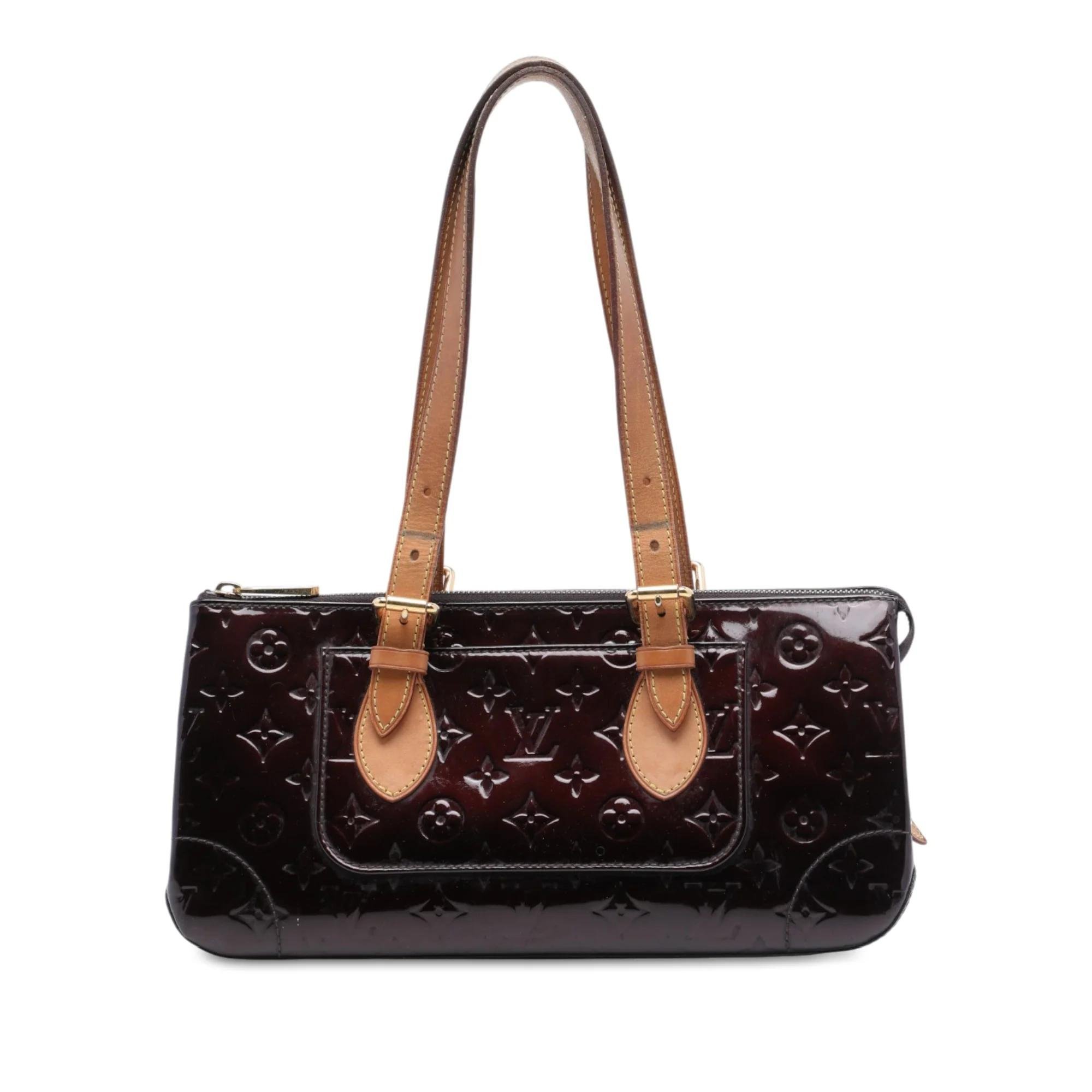 Rosewood leather handbag