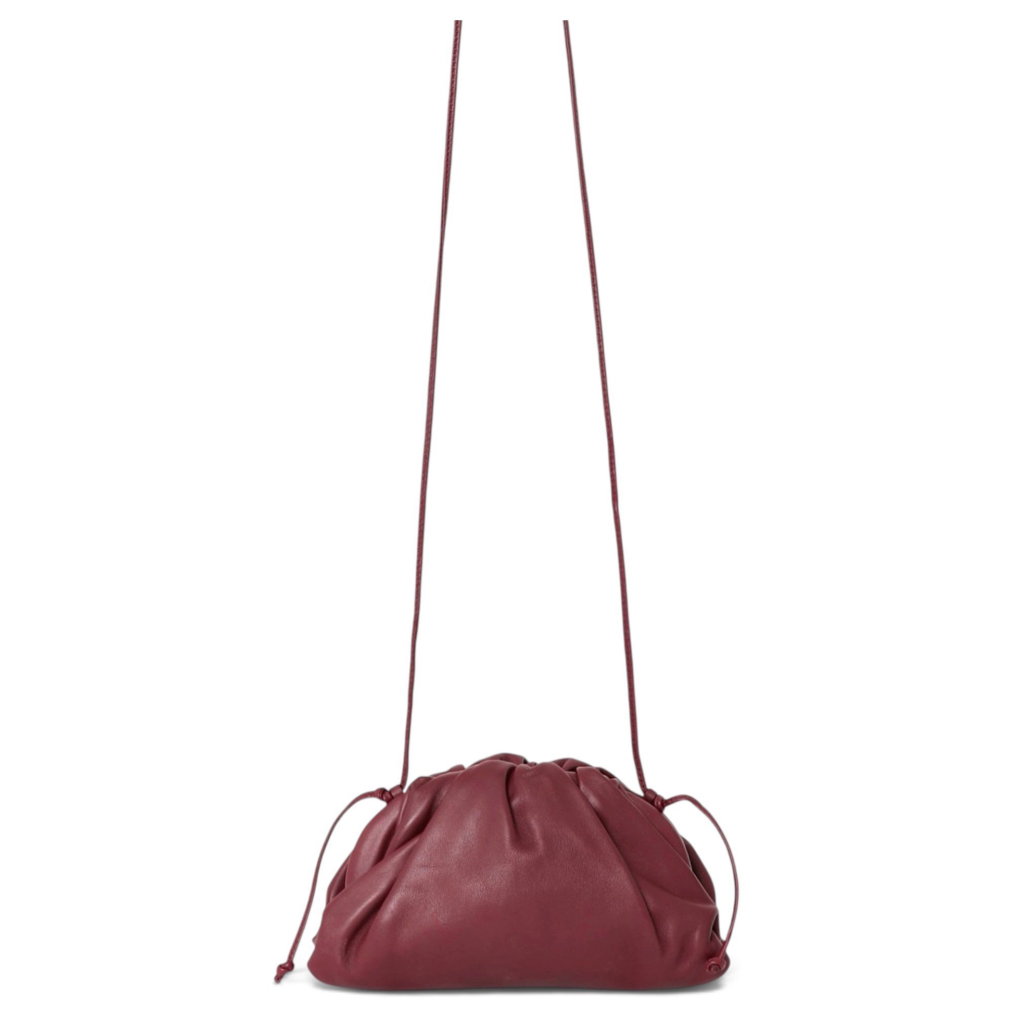 Pouch leather handbag