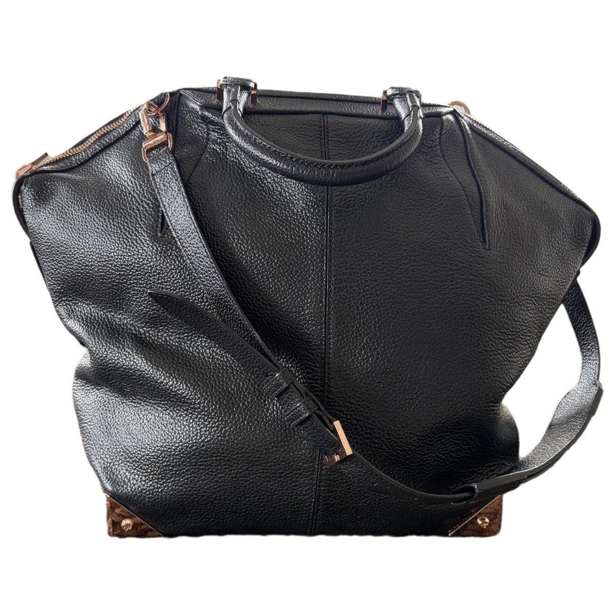 Leather travel bag