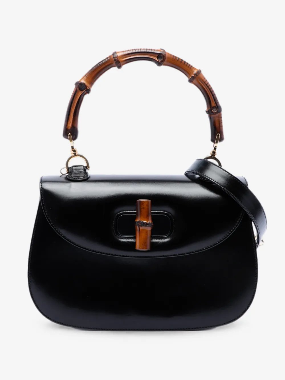 20th Century Calfskin Bamboo Night satchel