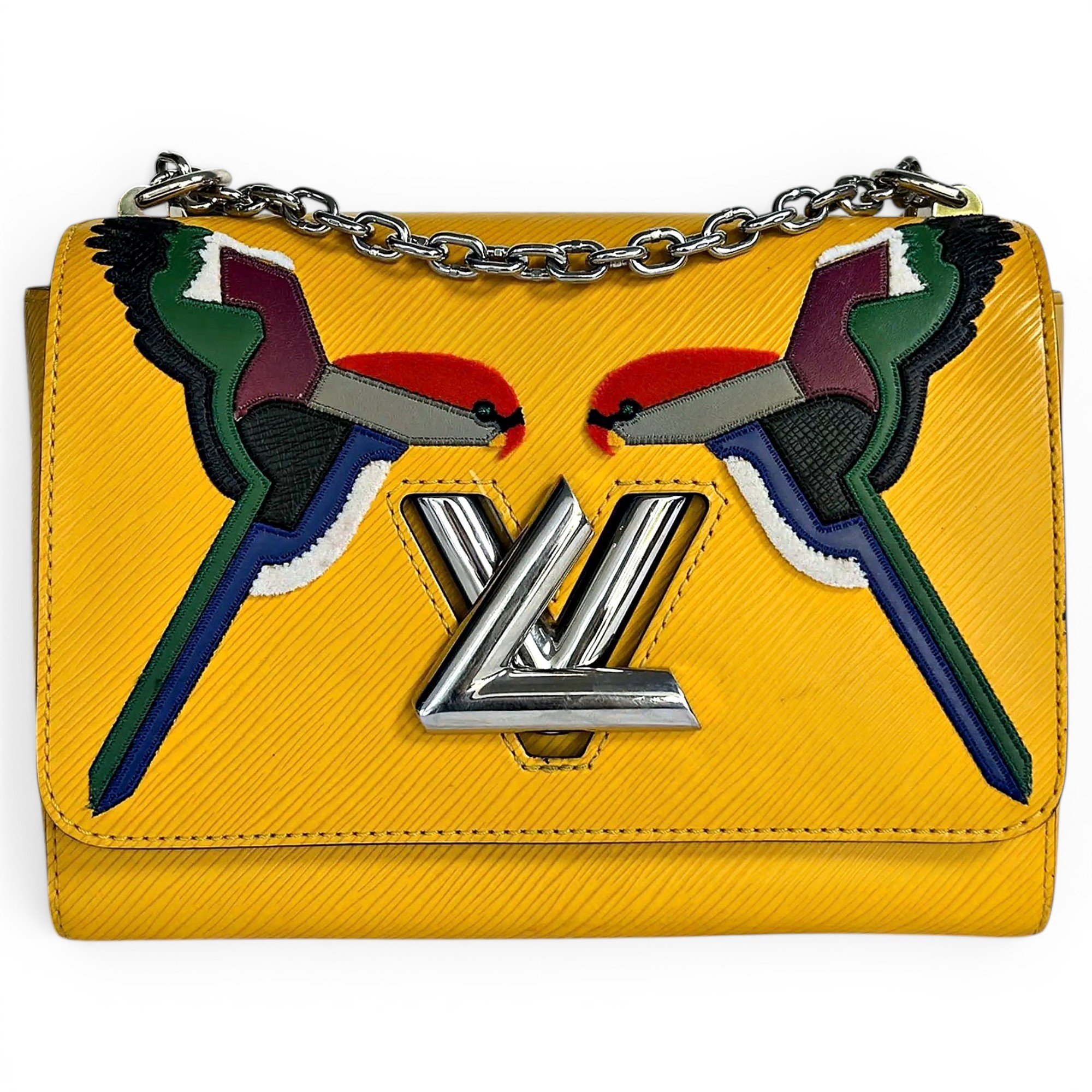 Twist leather handbag