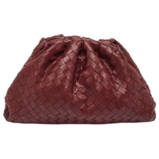 Pouch leather clutch bag