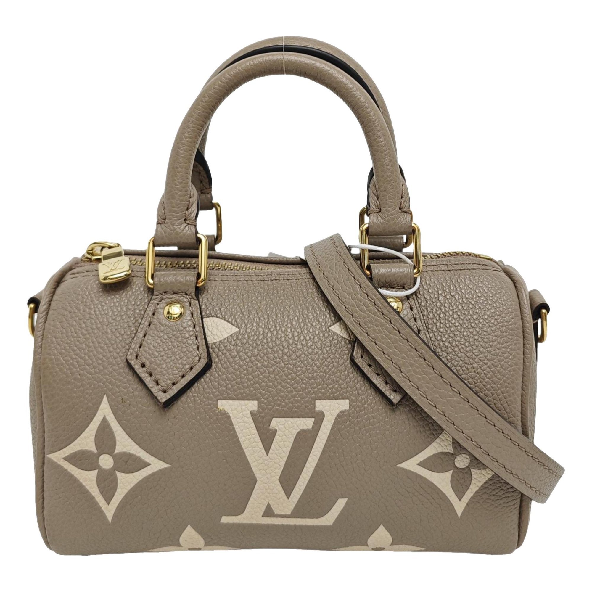 Nano Speedy / Mini HL leather handbag