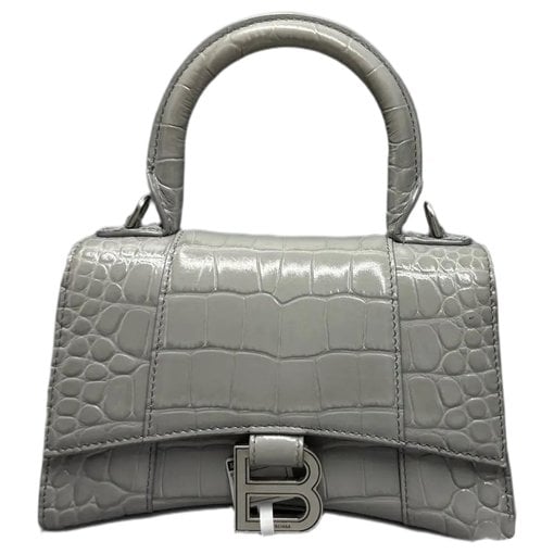 Hourglass leather crossbody bag