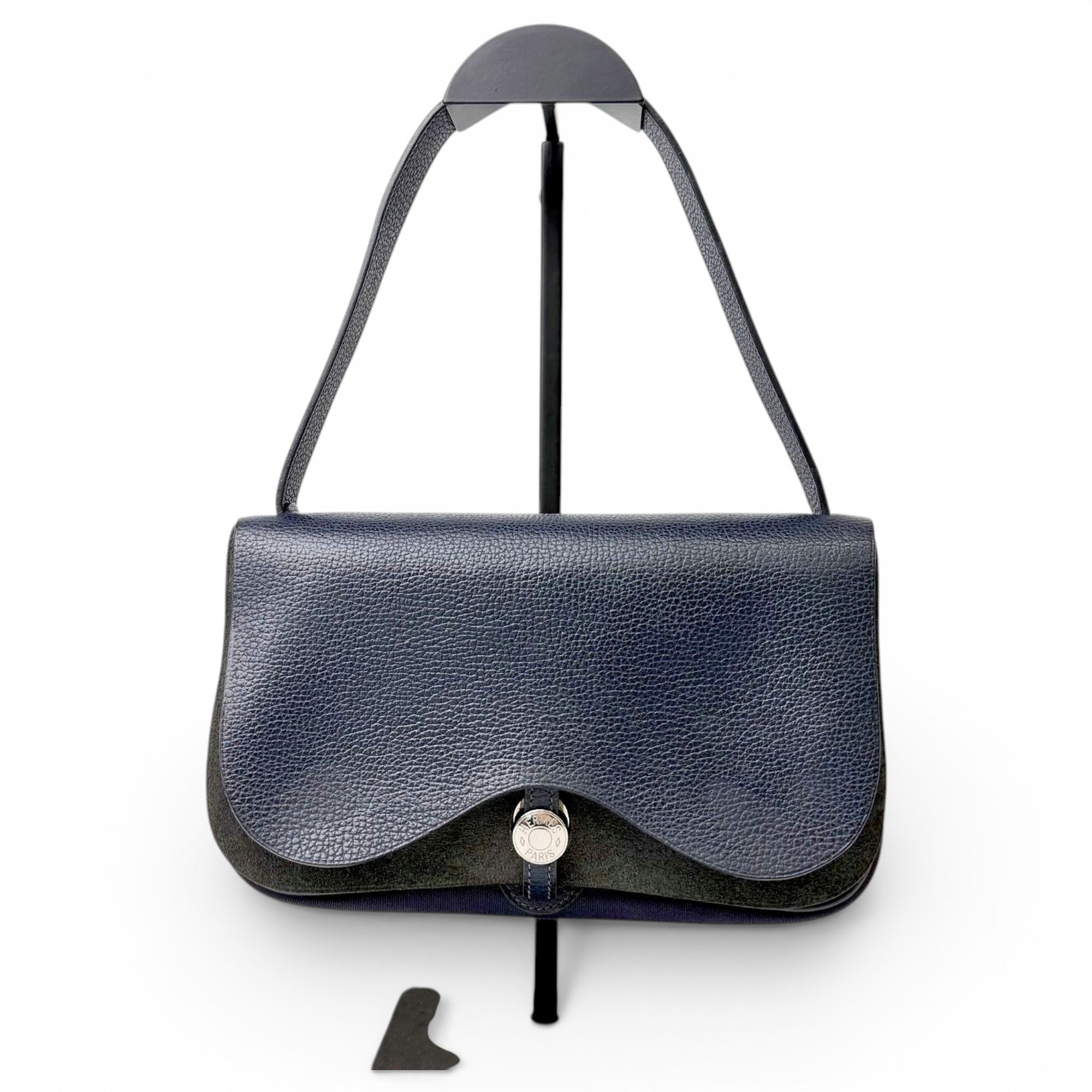 Hermes Navy Handbag